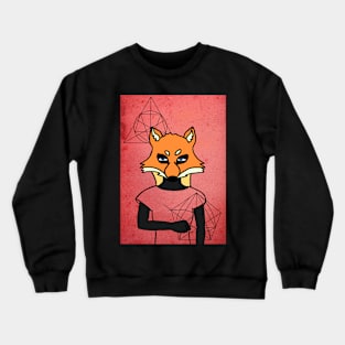 Unique FemaleMask NFT with AnimalEye Color and GrayItem on OpenSea Crewneck Sweatshirt